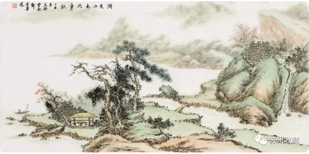 东风西渐——苏州书画名家杨建华先生携山水佳作闪耀纽约时代广场巨幕